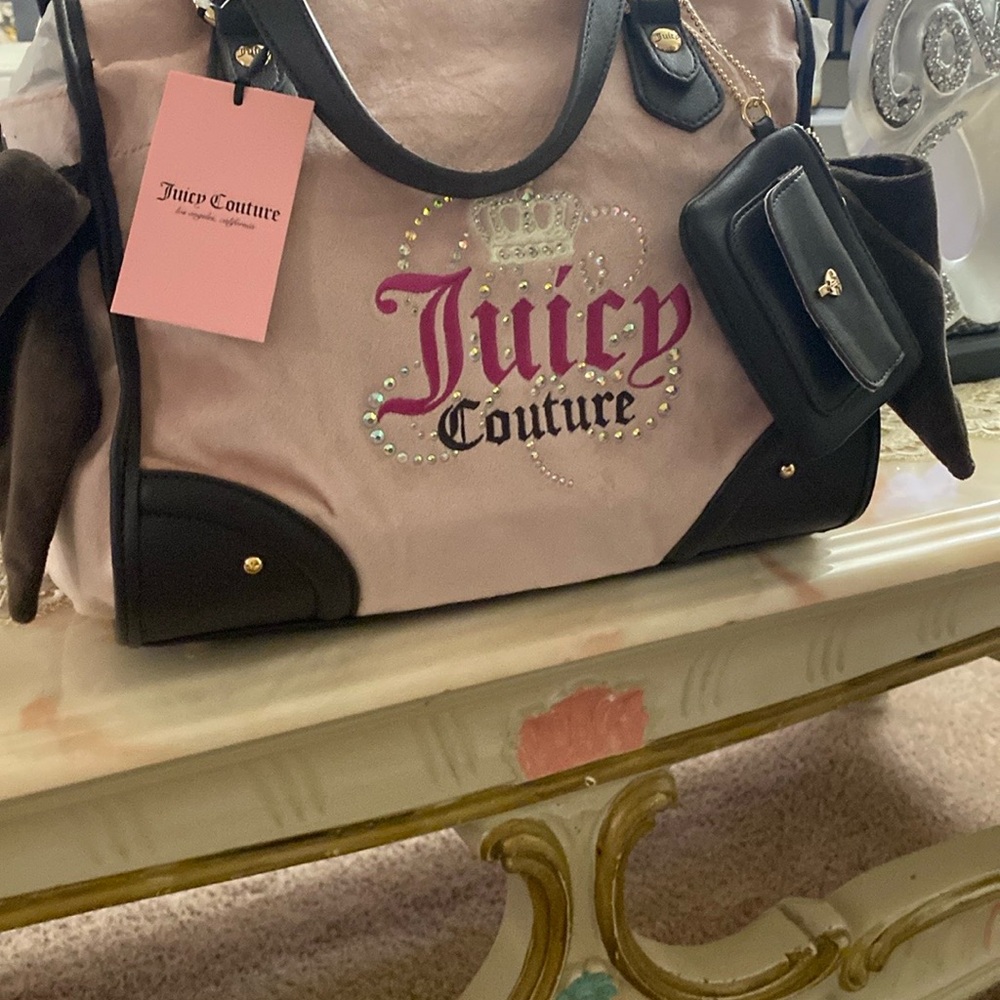 🤎🩷NEW🩷🤎Juicy Couture Pink and Brown Women's Bag